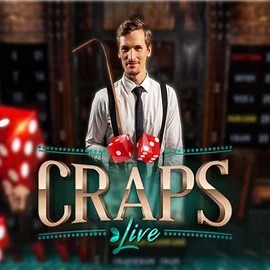 Live Craps online game logo by Evolution on scarawinss.nl