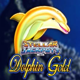 Jackpots logo of Dolphin Gold with Stellar Jackpots from Lightning Box Game at ScaraWins Casino