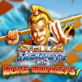 Stellar Jackpots with More Monkeys logo – Jackpots by Lightning Box Game at ScaraWins Casino